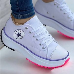 🦄 Cute High Top Rubber Track Sneakers 🦄